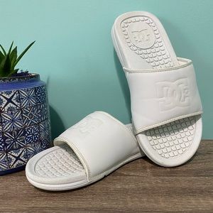 *SOLD* White DC Slides